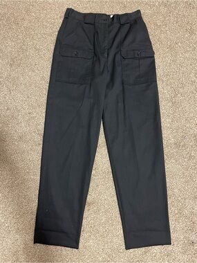 Vintage Black Cargo Utility Pants - Classic Workwear Style made in Canada